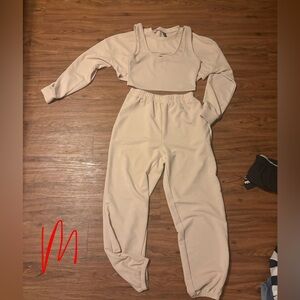 Women's Three Piece Cream Set